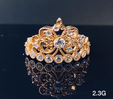 Load image into Gallery viewer, Princess ring 10K Solid Gold