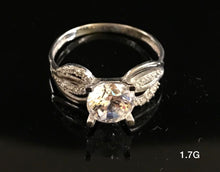Load image into Gallery viewer, Classic CZ stone ring 10k solid gold