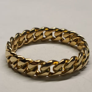 10K Gold Cuban Link Ring