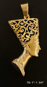 Egyptian Head pendant 10K solid gold