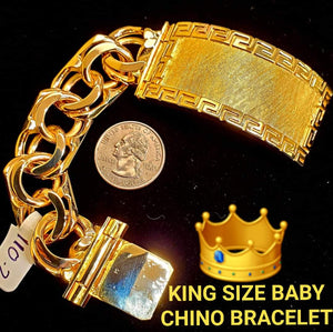 King Size Baby Chino Link Gold Bracelet