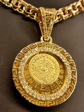 Load image into Gallery viewer, Gold Bezel with Original Mexican $20 pesos coin with Diamonds
