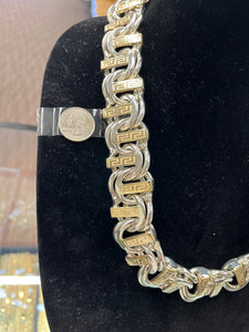 Mr. Tamayo Special Custom Silver and Gold Bar Chain