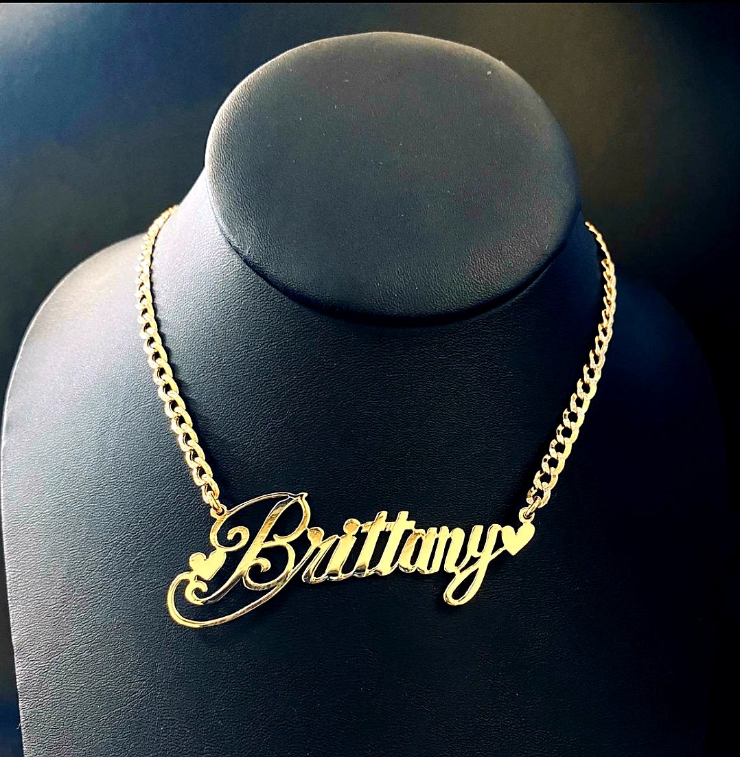 10K Gold Personalized Name Necklace
