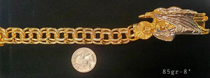 San Judas Chino Link Gold Bracelets