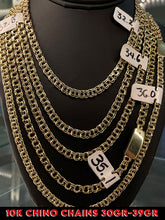 Load image into Gallery viewer, 10K Gold Chino chains 30gr-39gr