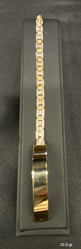10k Gold I.D. Bracelet With Valentino Link
