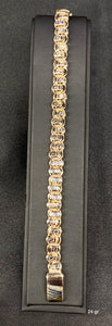 10k Solid Gold Chino Bar Gold Bracelet