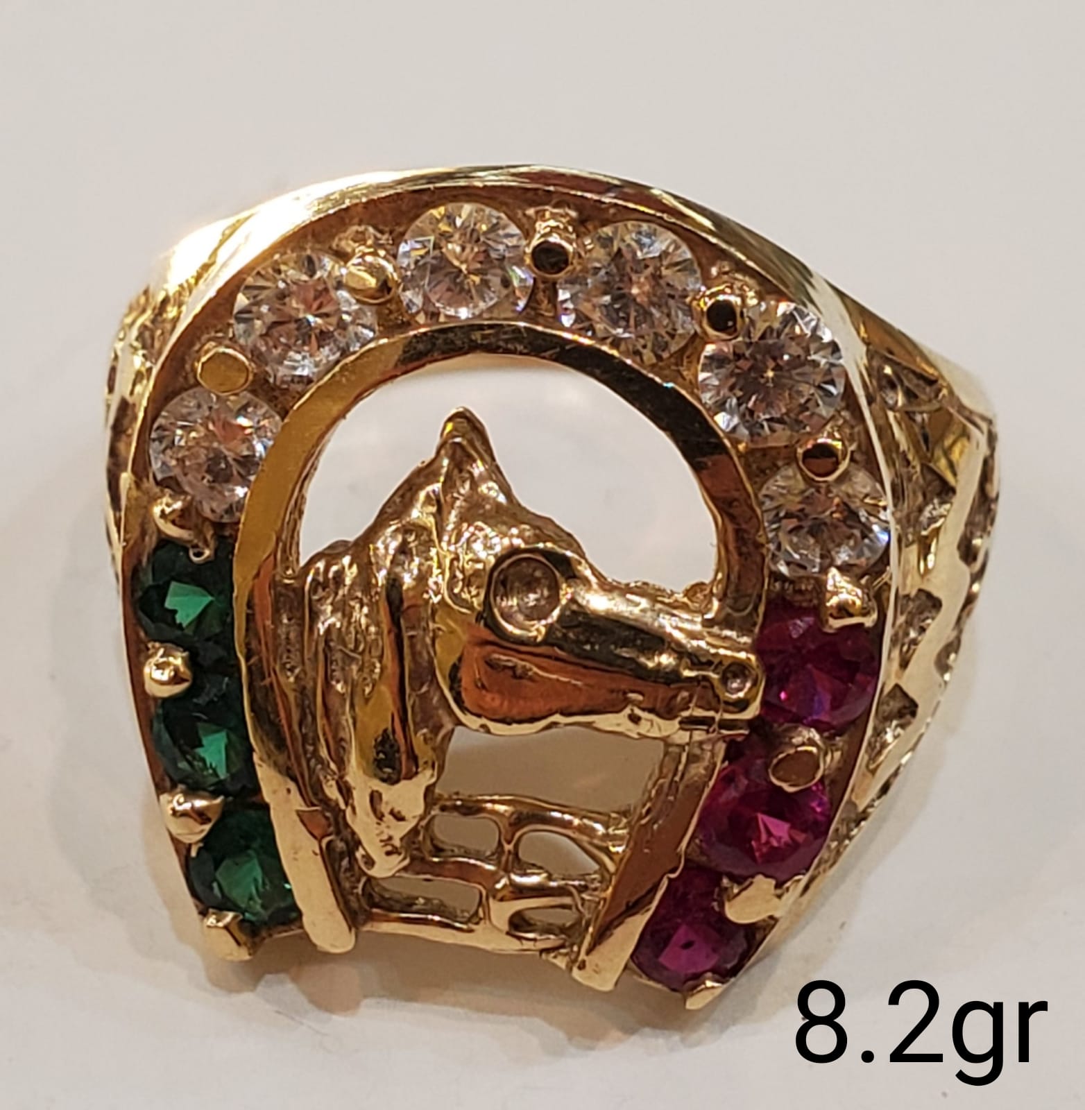 Elizabeth Locke 19kt Yellow Gold Grazing Horse Ring with Diamonds –  Bailey's Fine Jewelry