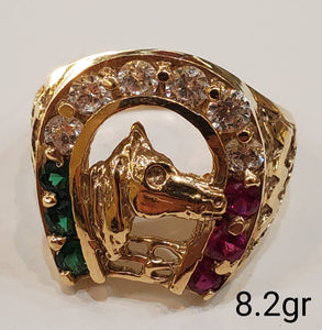 10K Gold Horseshoe ring