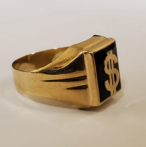 Money Sign 10K Gold Ring