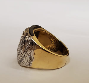 10K Gold Customized Mens Ring