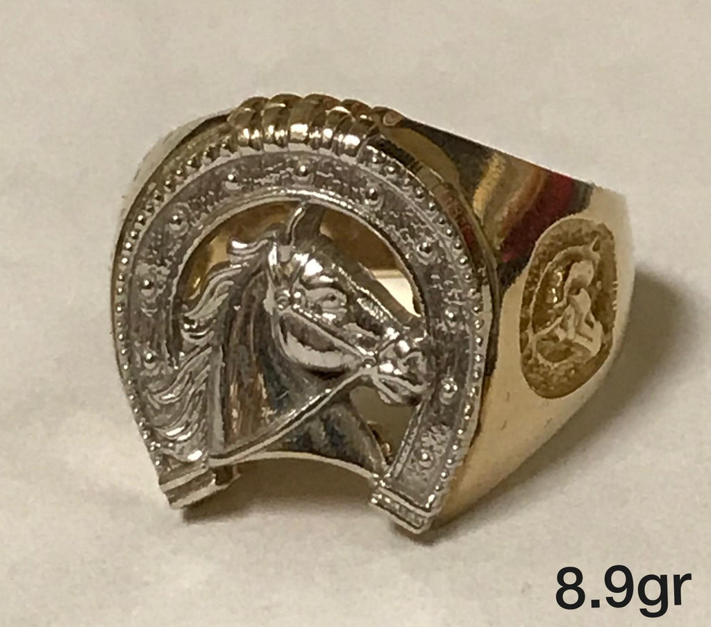 Horse shoe 10K Gold Ring – TAMAYO GOLD LLC