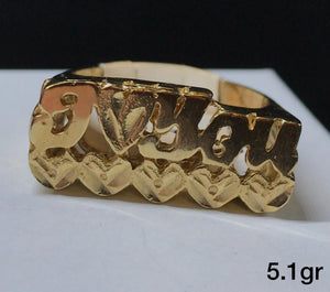 10K Gold "i <3 u" ring