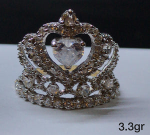 10K Gold Crown Ring