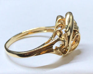 10K Gold Dolphin Ring