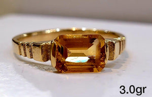 10K Gold Rectangular Ring