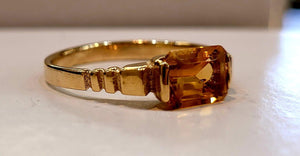 10K Gold Rectangular Ring