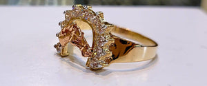 10K Gold Horseshoe Ring
