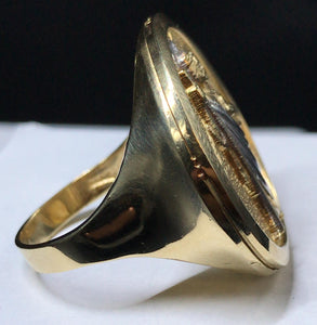 10K Gold San Judas Ring