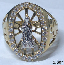 Load image into Gallery viewer, Virgin Mary Ring 10K Ring