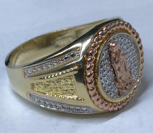 Virgin Mary Ring 10K Gold