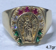 Load image into Gallery viewer, Virgin Mary 10K Gold Ring