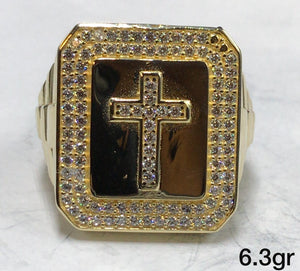 10K Gold Crucifix Ring