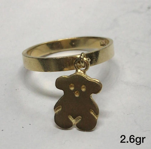 10K Gold Bear Ring