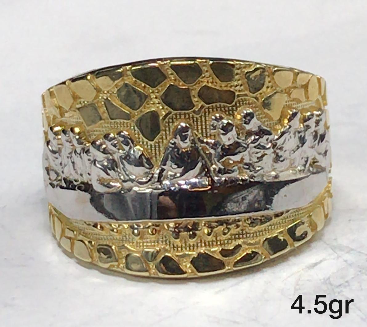 10K Gold Last Supper Ring