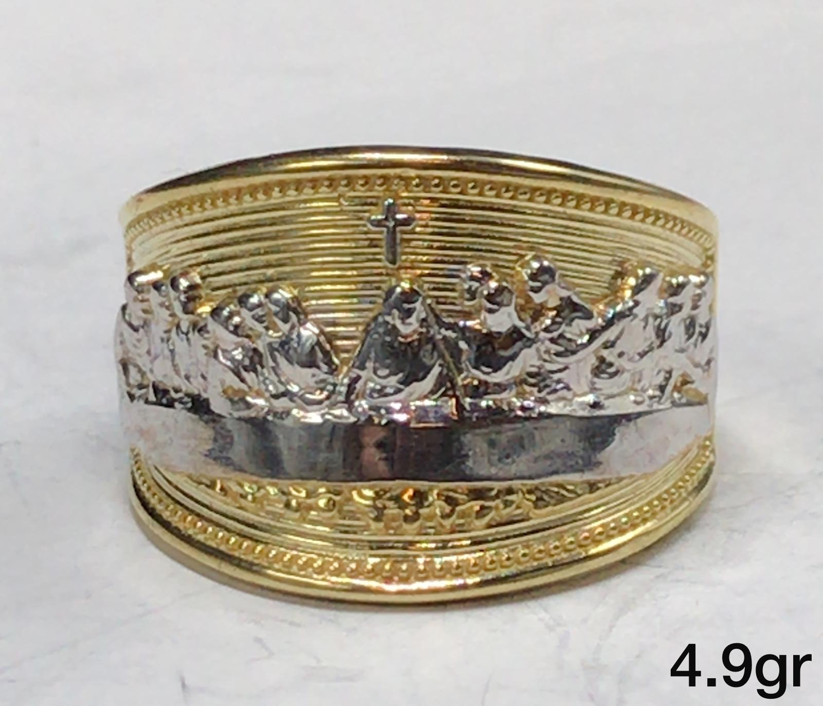 10K Gold Last Supper Ring