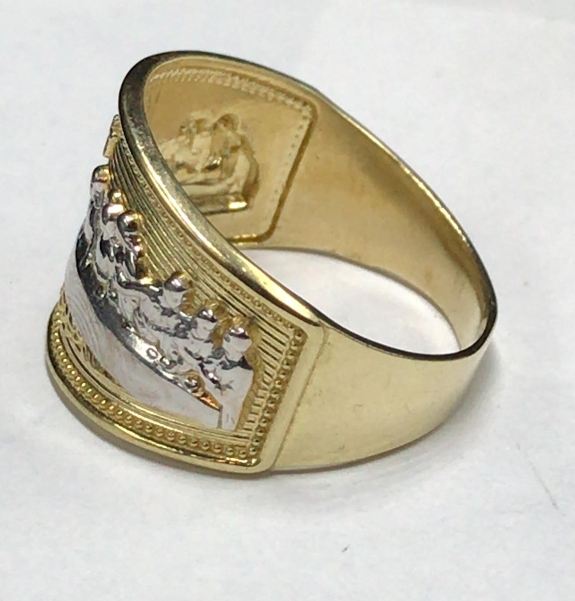 10K Gold Last Supper Ring – TAMAYO GOLD LLC