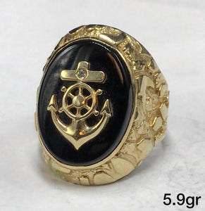 10K Gold Sailor Ring