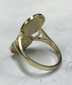 10K Gold St Benedict Ring