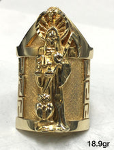 Load image into Gallery viewer, 10K Gold Santa Muerte Ring