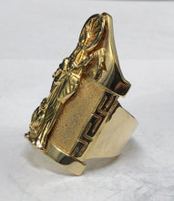 Load image into Gallery viewer, 10K Gold Santa Muerte Ring