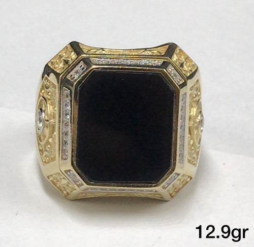 10K Gold Compass Ring