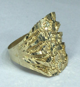 10K Gold Textured Ring