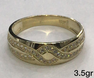 10K Gold Ring With Stones