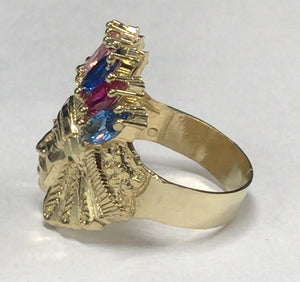 10k Gold Native American  Ring