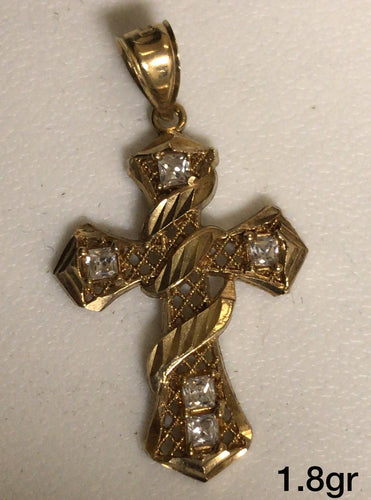 10K Gold Cross Pendant