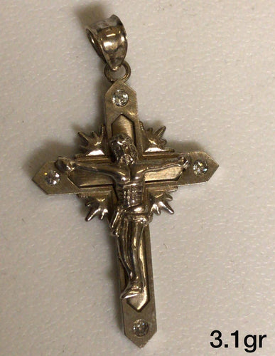 10K Gold Crucifix Pendant