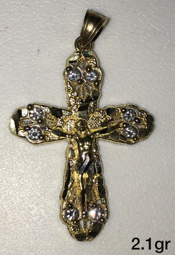 10K Gold Crucifix Pendant