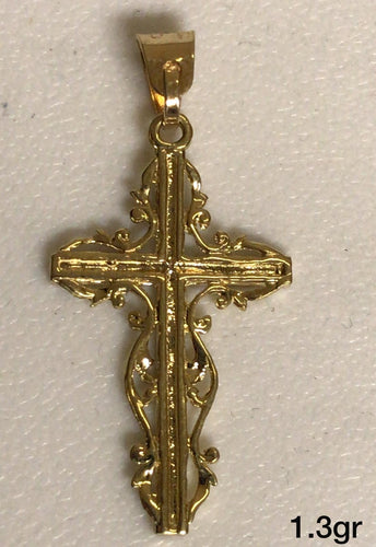 10K Gold Cross Pendant
