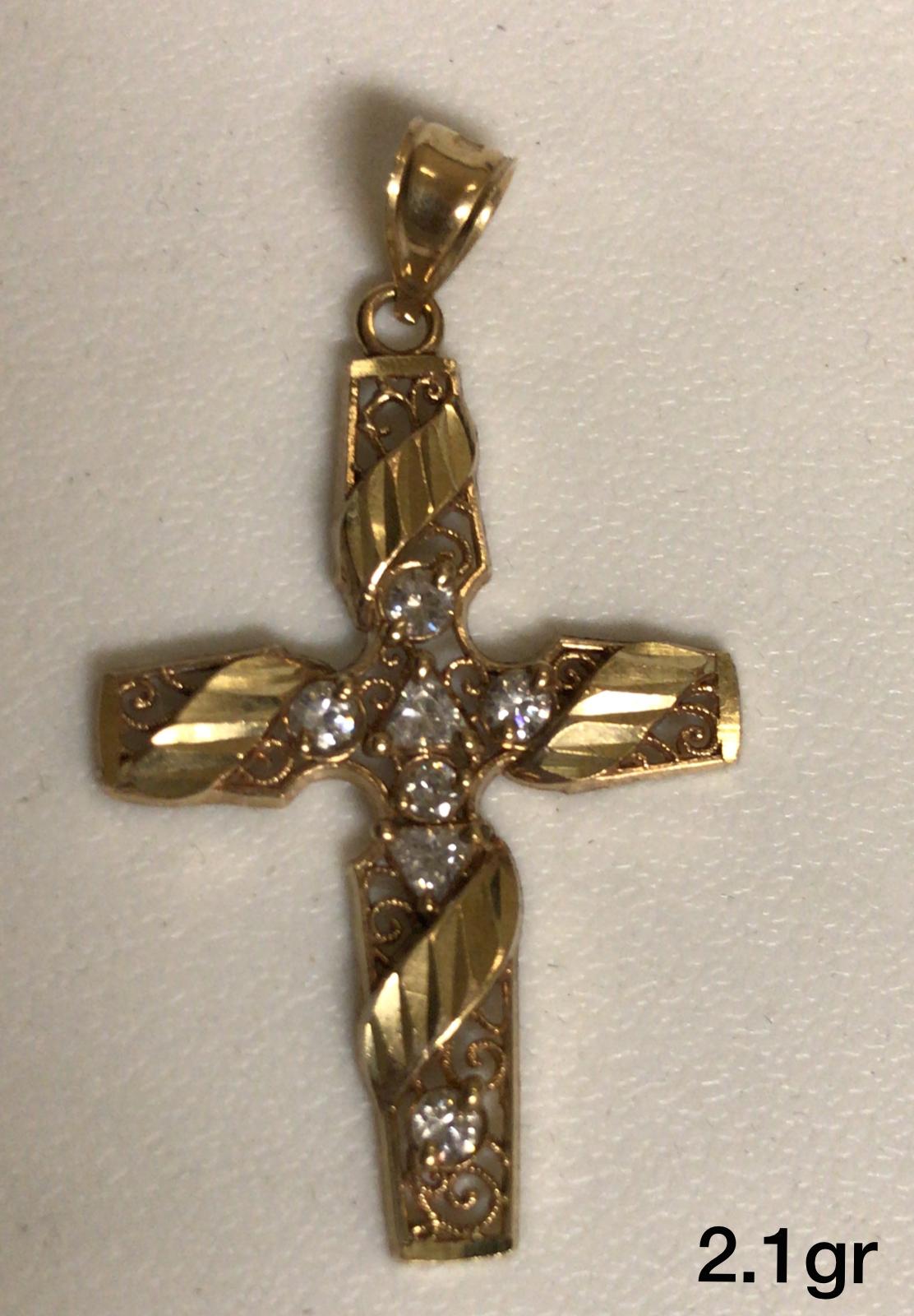 10K Gold Cross Pendant