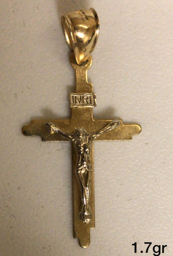 10K Gold Crucifix Pendant