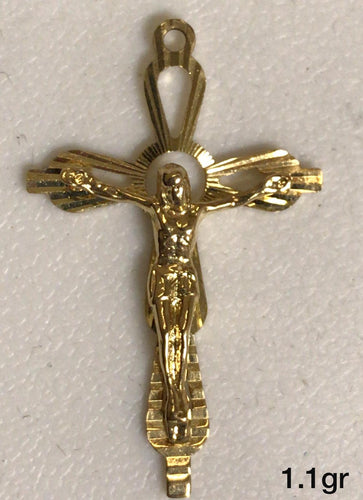 10K Gold Crucifix Pendant