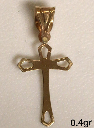10K Gold Cross Pendant