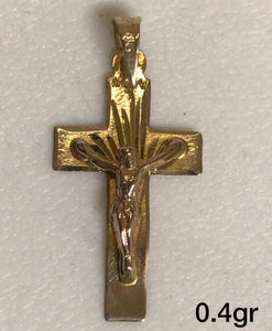 10K Gold Crucifix Pendant