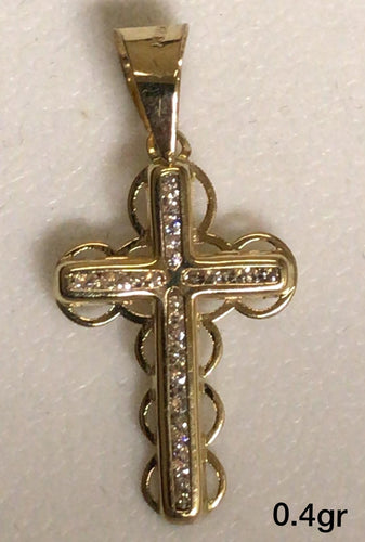 10K Gold Cross Pendant